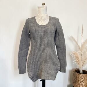 Toad & Co Gray Lambswool Tunic Sweater Small